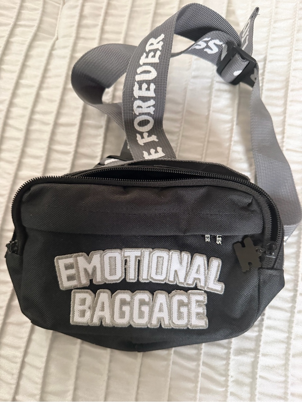 Emotional Baggage Black Crossbody Bag